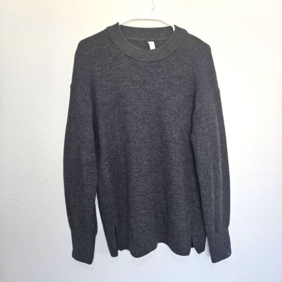 Lululemon | Merino Wool-Blend Ribbed Crewneck Sweater Heathered, Womens 8 - Picture 4 of 8